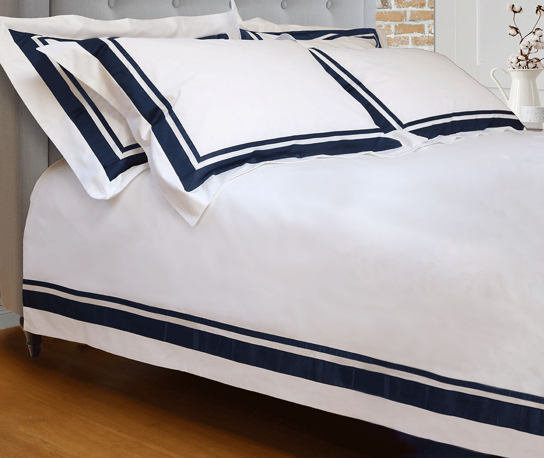 Aspley In Navy Pillowcases