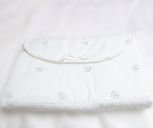 Baby changing mats from our Snowflakes range